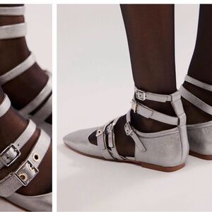 Free People Hart Buckle Flats